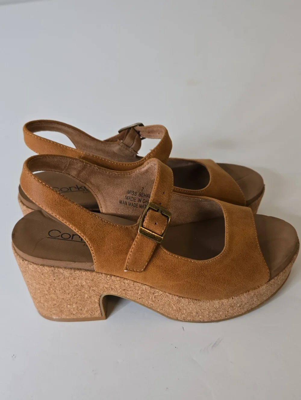 Corkys Misbehavin Platform Shoe/Sandal Size 7
